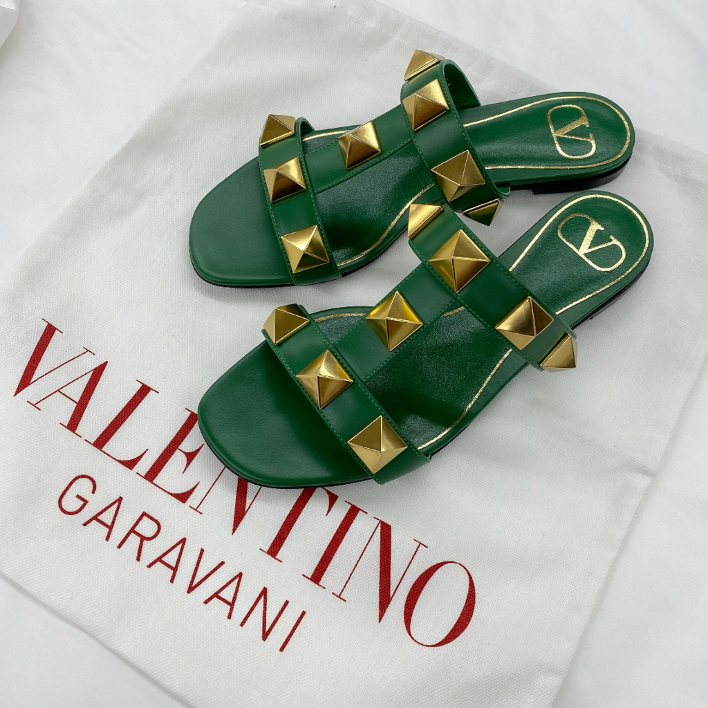 VALENTINO GARAVANI】 ローマンスタッズ フラットサンダル【買取入荷